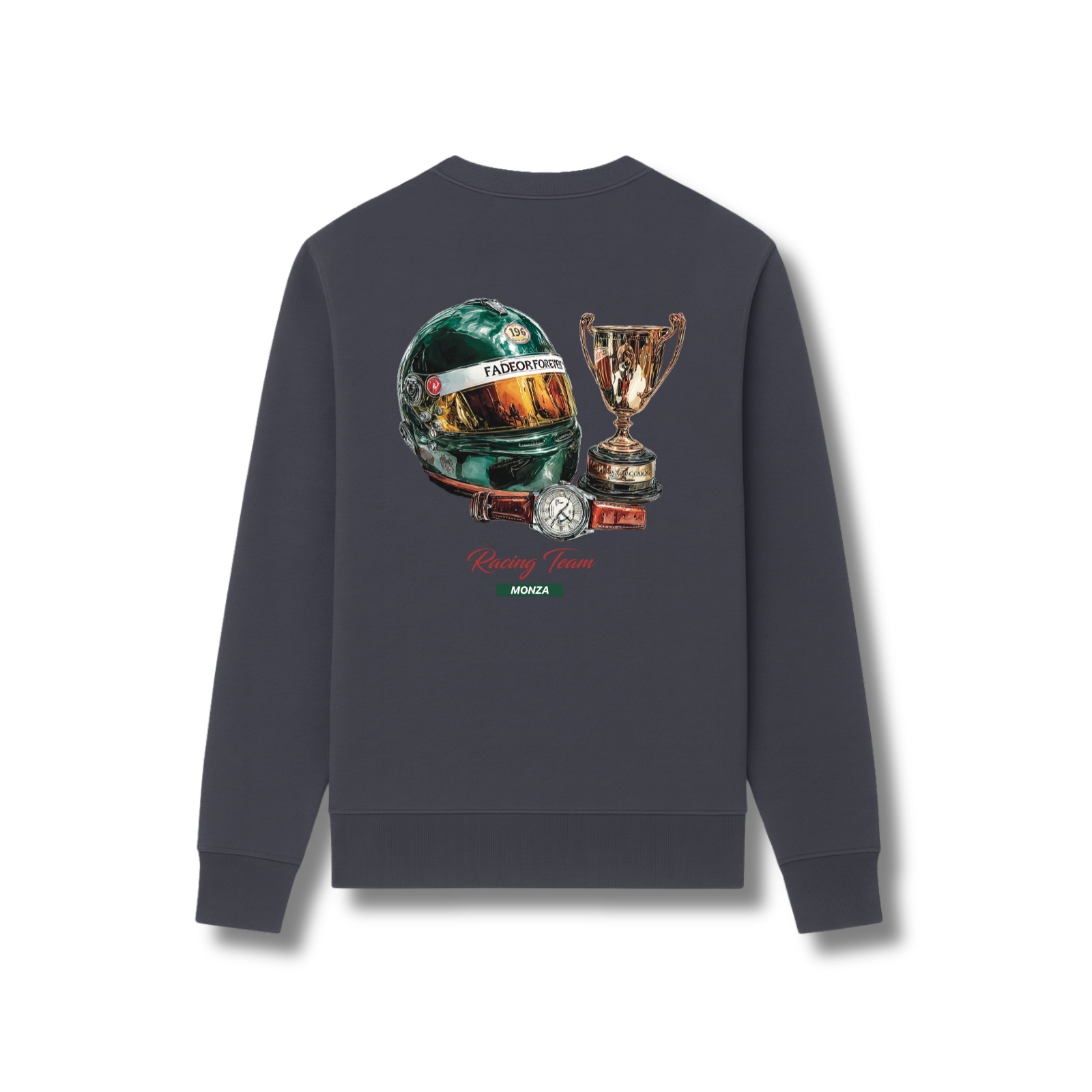 Fade Or Forever Racing Sweater- Asphalt