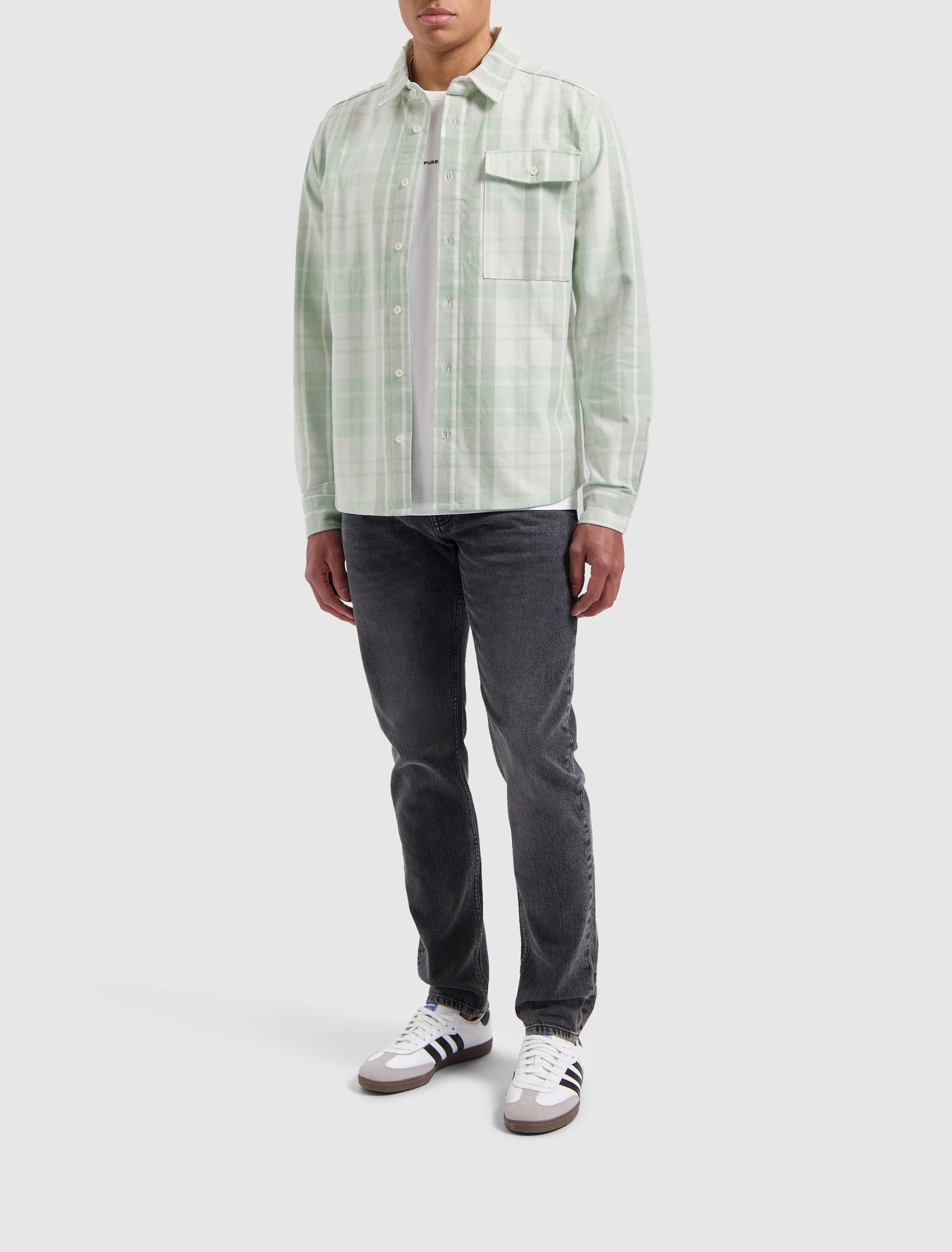 Pure Path Checked Flannel Shirt