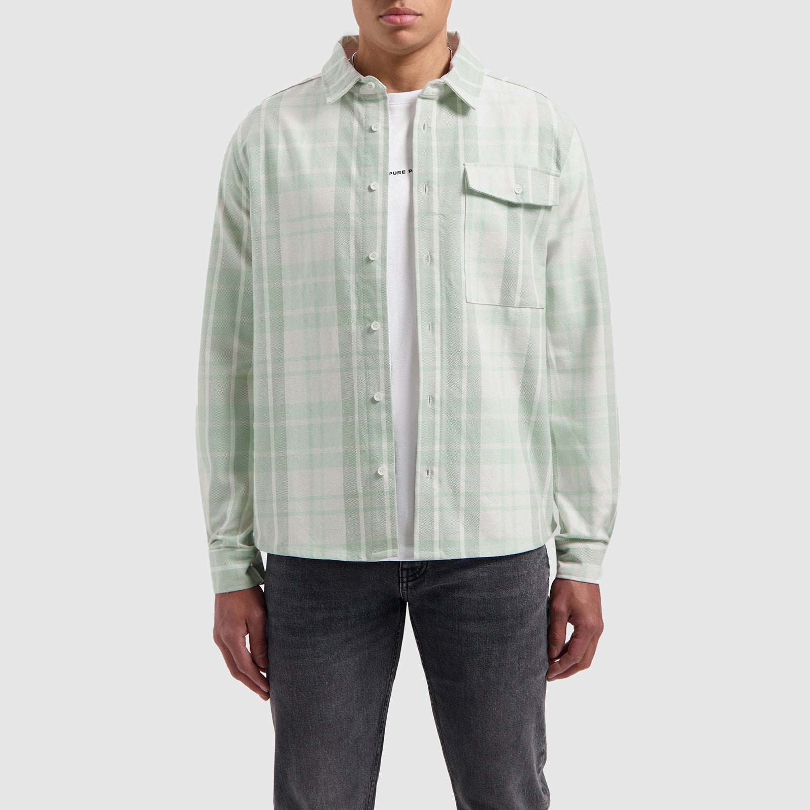 Pure Path Checked Flannel Shirt