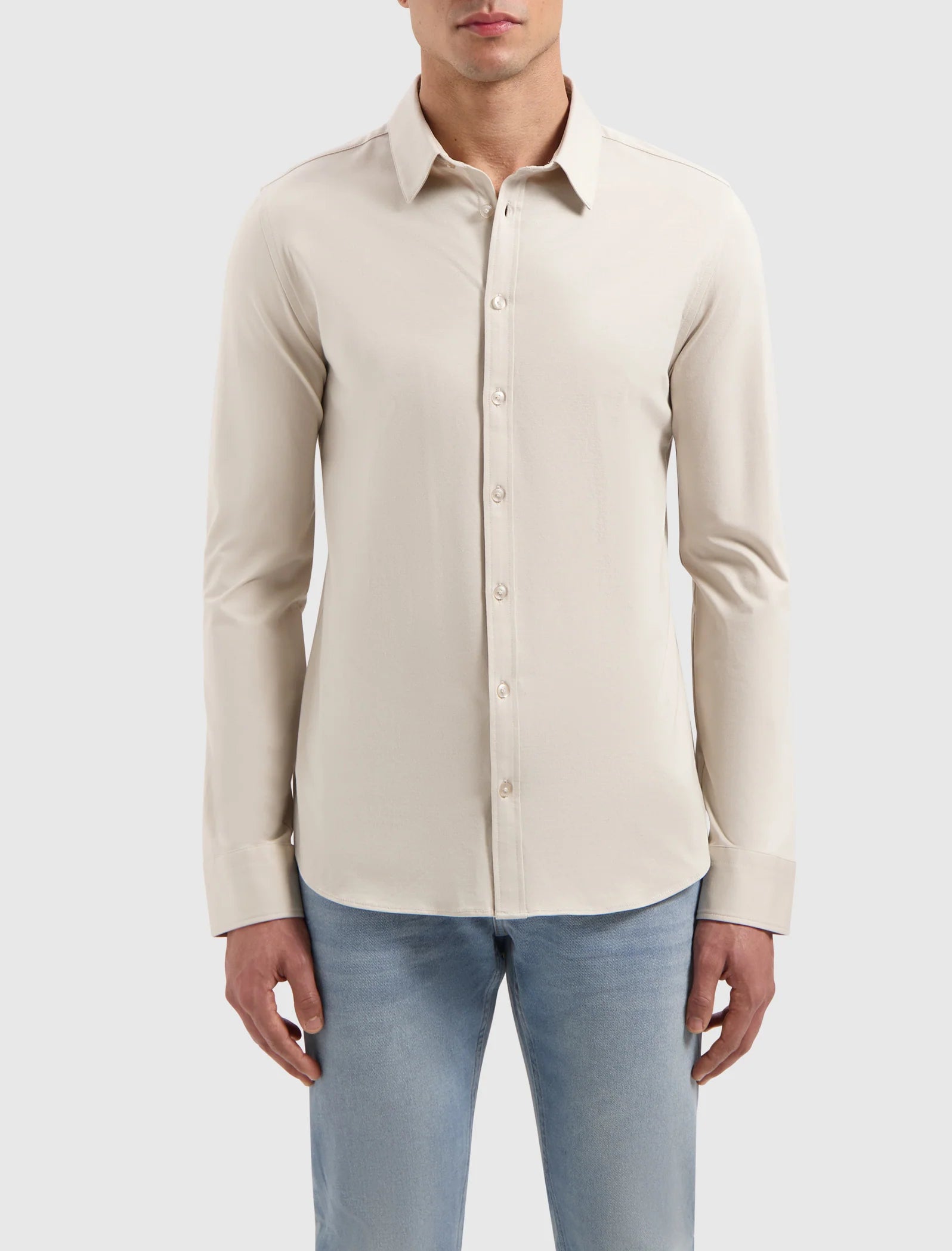 Pure Path Essential Jersey Shirt- Sand