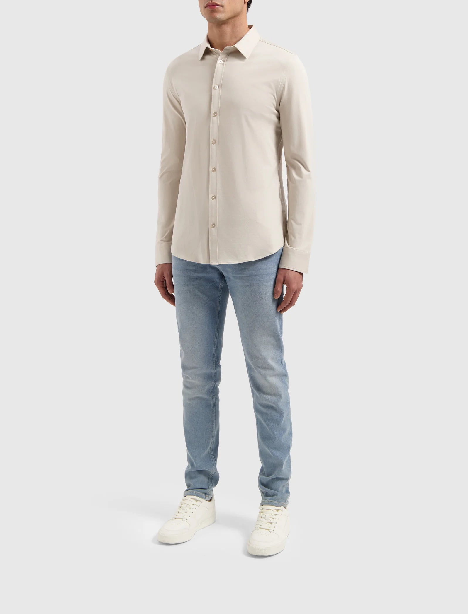 Pure Path Essential Jersey Shirt- Sand