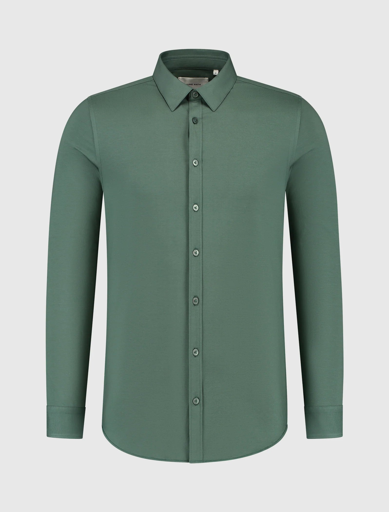 Pure Path Essential Jersey Shirt- Faded Green