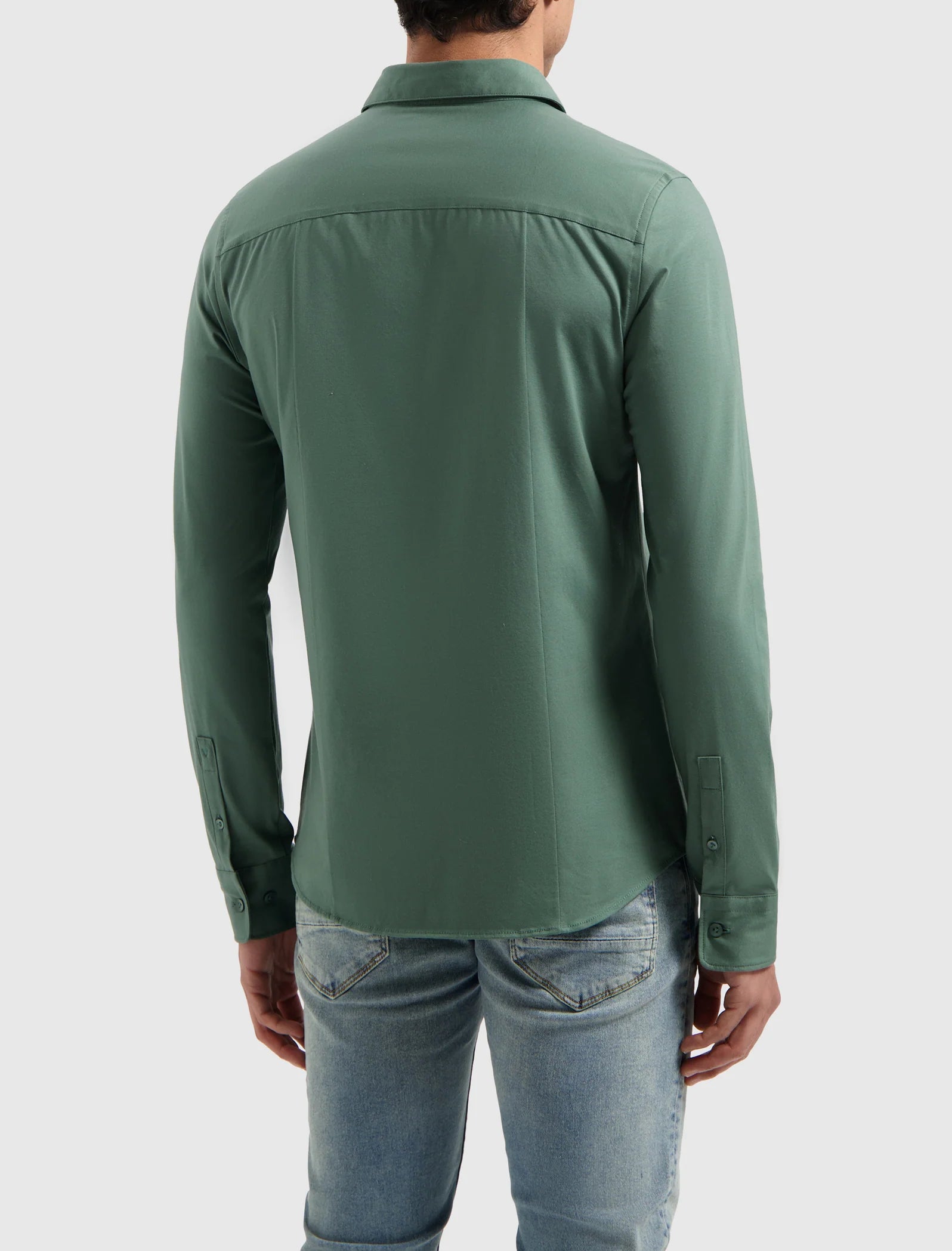 Pure Path Essential Jersey Shirt- Faded Green