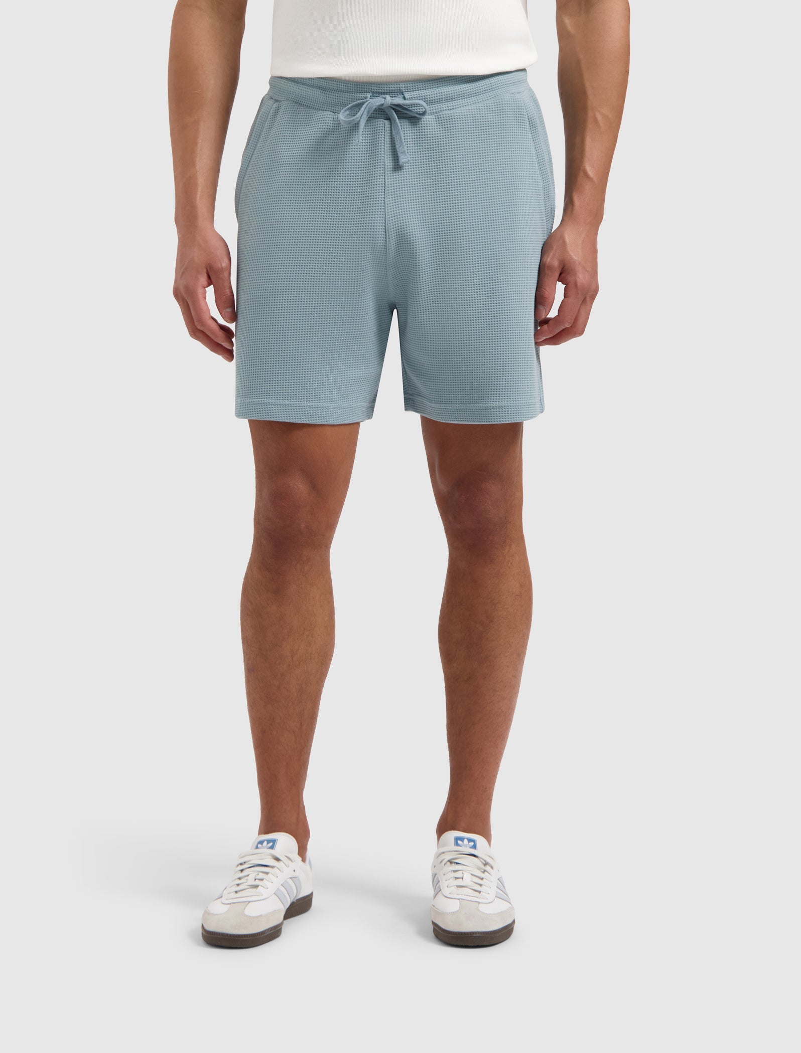 Pure Path Waffle Short- Blue