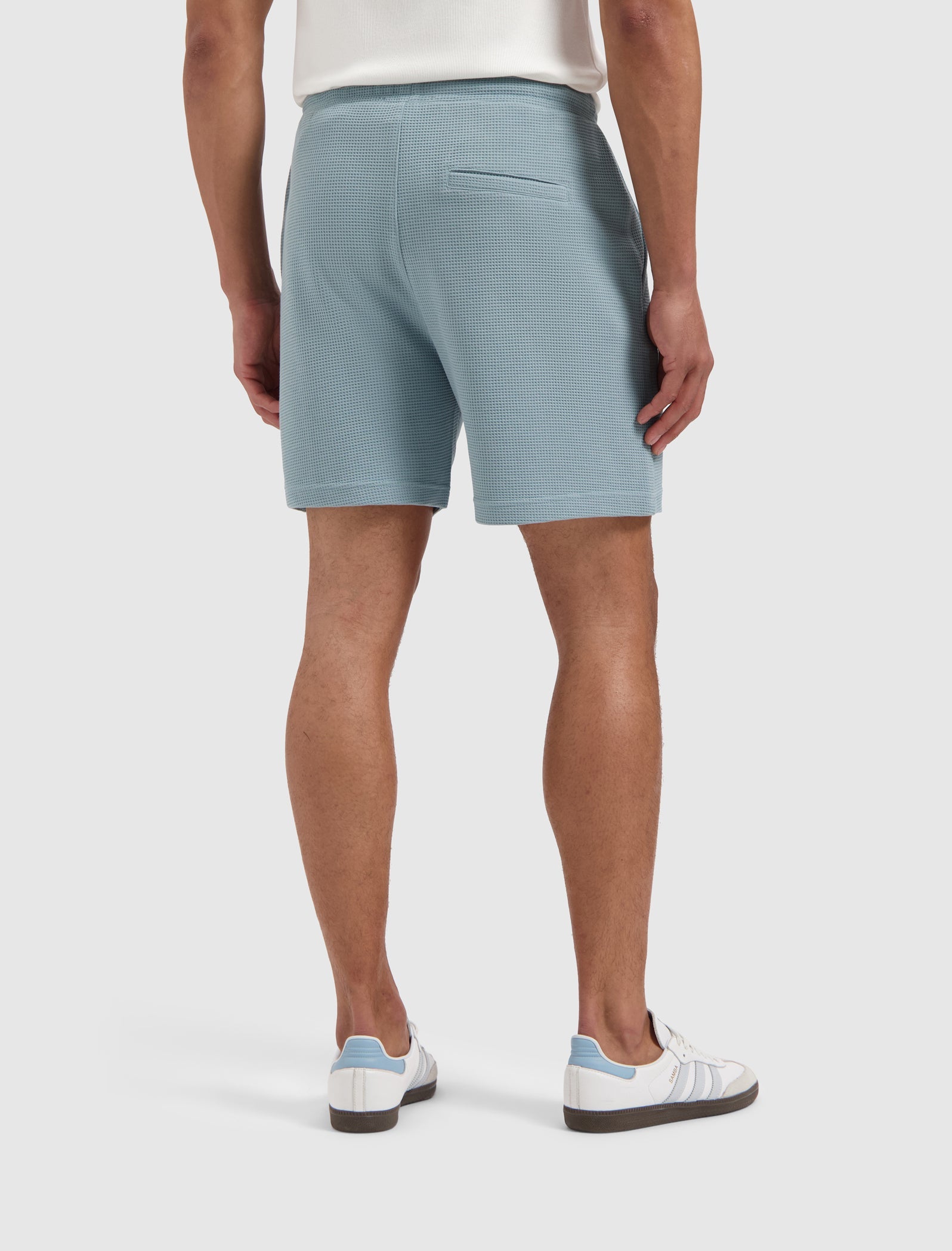 Pure Path Waffle Short- Blue