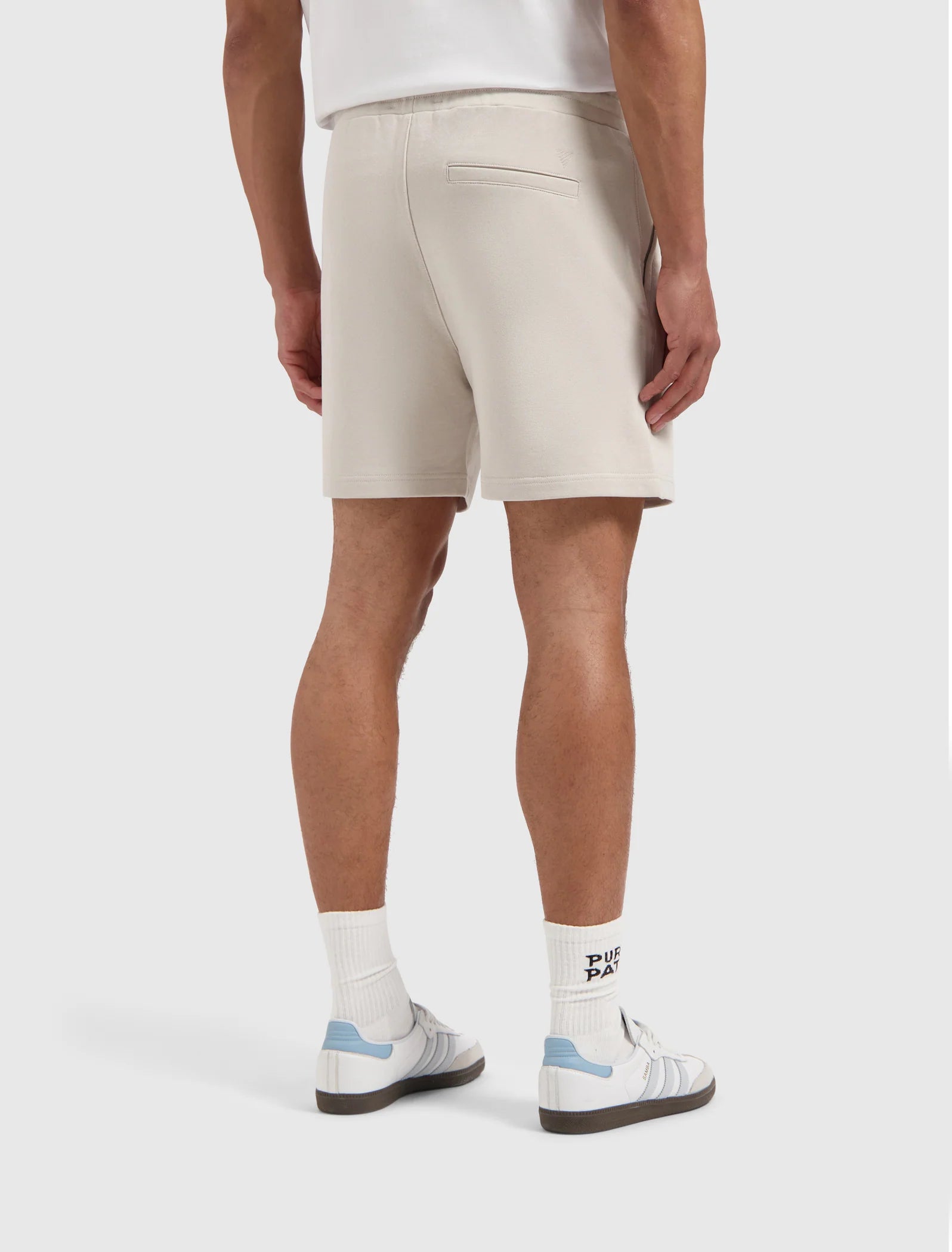Pure Path Initials Sweat Shorts Beige