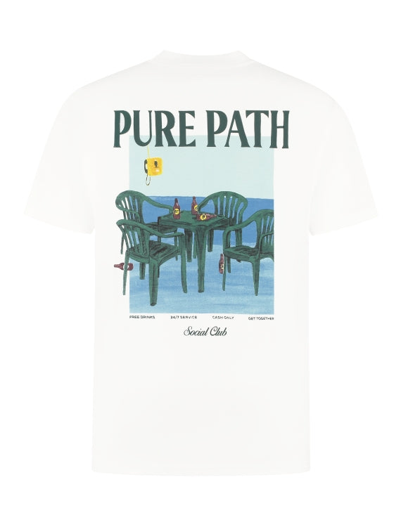 Pure Path Midnight Conversations T-shirt- White