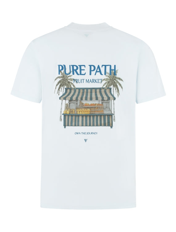 Pure Path The Fruit Stand T-shirt- Light Blue