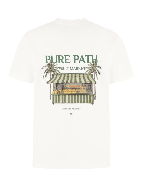 Pure Path The Fruit Stand T-shirt- Off White