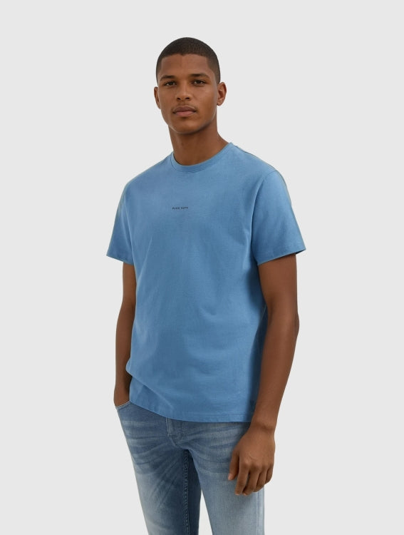 Pure Path Essential Logo T-shirt- Blue Grey
