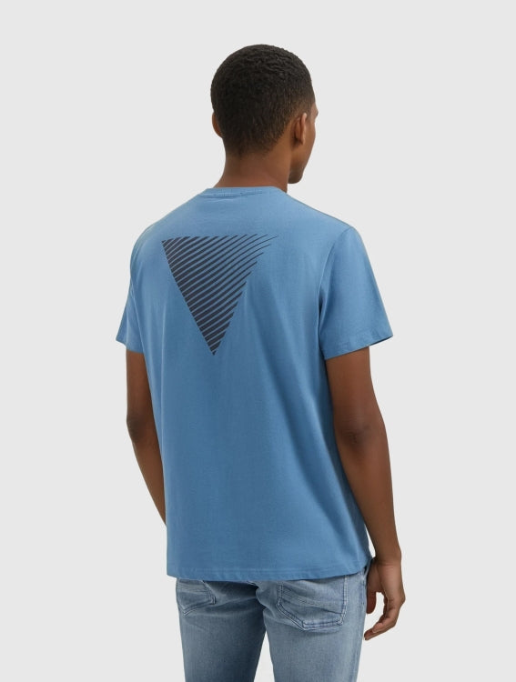 Pure Path Essential Logo T-shirt- Blue Grey
