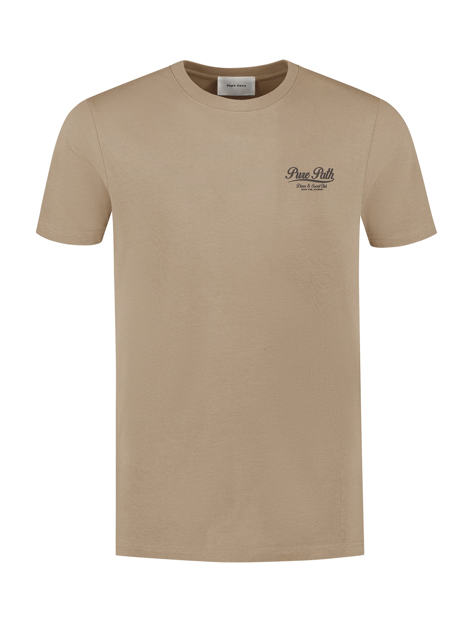 Pure Path Highway Diner T-shirt- Taupe