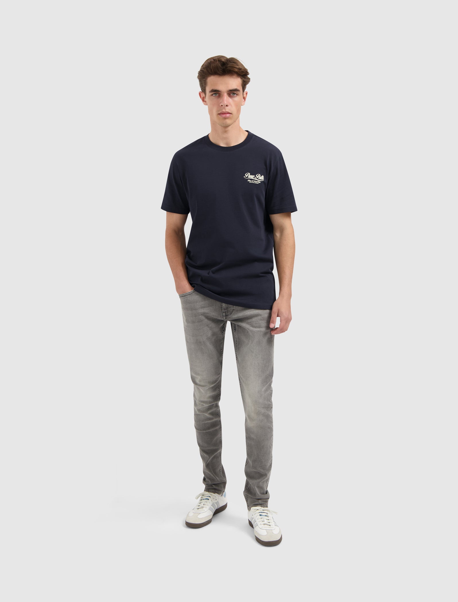 Pure Path Highway Diner T-shirt- Dark Blue