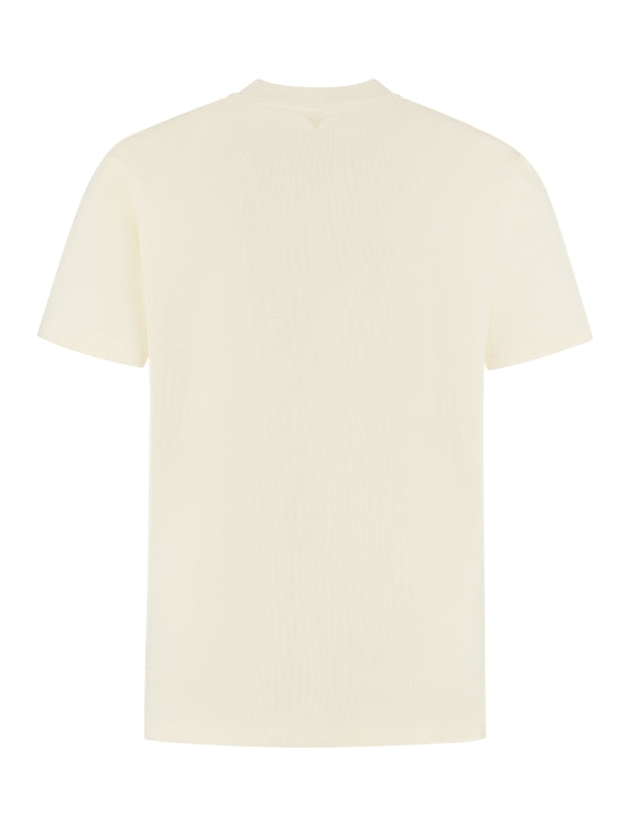 Pure Path Structure Pocket T-shirt- Ecru