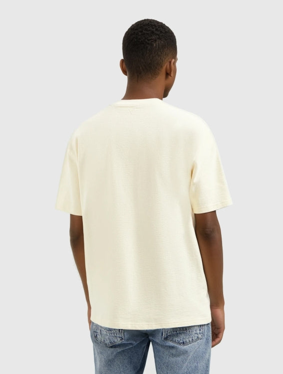 Pure Path Structure Pocket T-shirt- Ecru