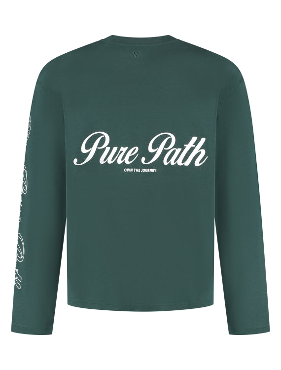 Pure Path Essence Of Life Longsleeve- Dark green