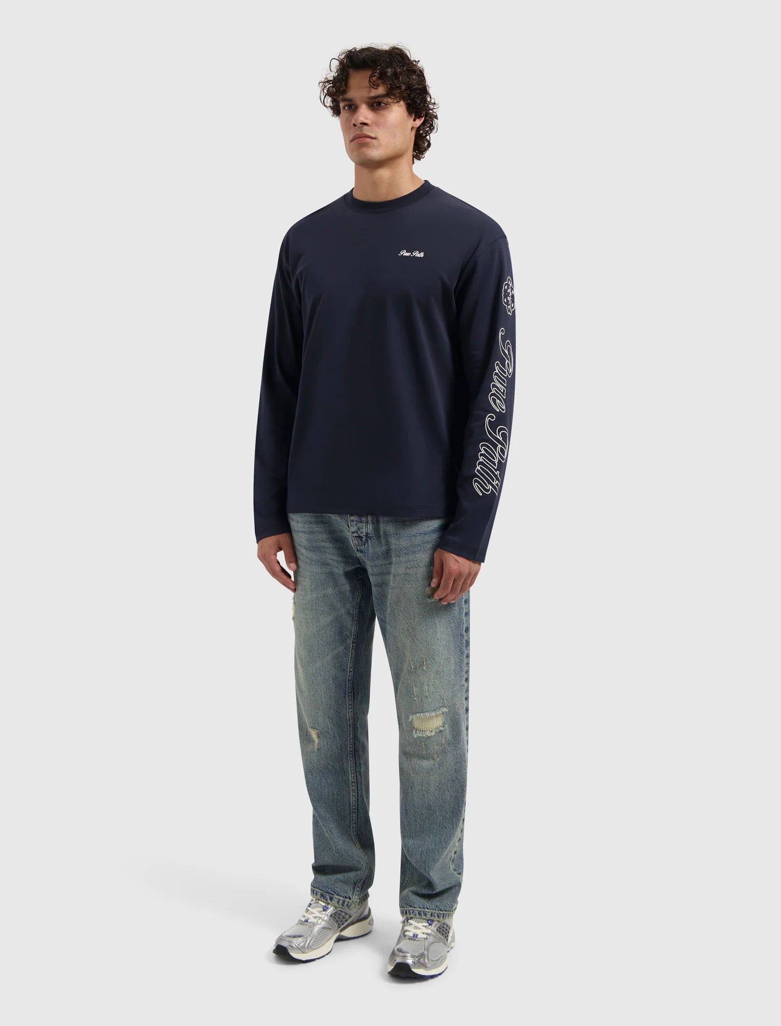 Pure Path Essence Of Life Longsleeve- Navy