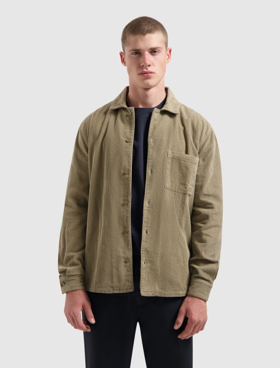 Pure Path Corduroy Overshirt- Taupe