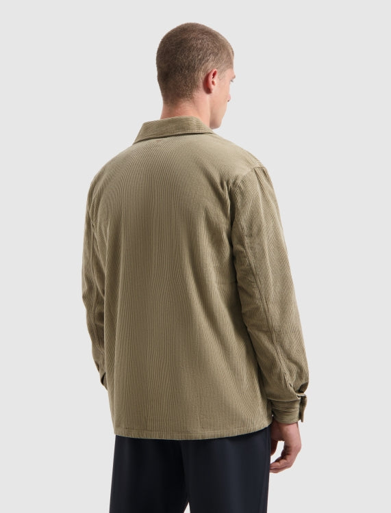 Pure Path Corduroy Overshirt- Taupe