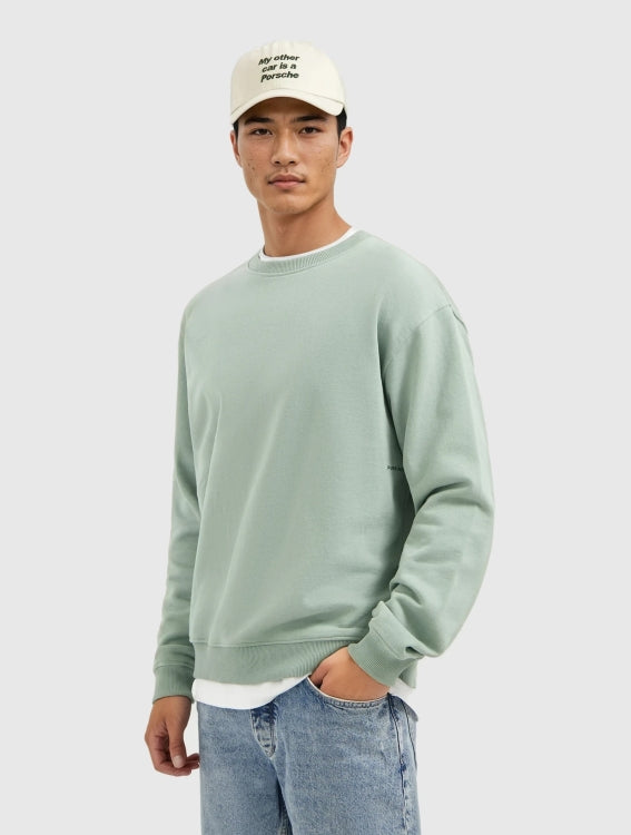 Pure Path My Other Car Sweater- Army Green
