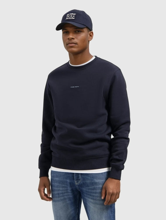 Pure Path Wasteland Sweater- Dark Navy