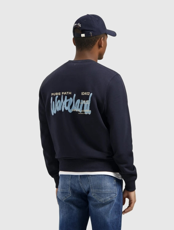 Pure Path Wasteland Sweater- Dark Navy