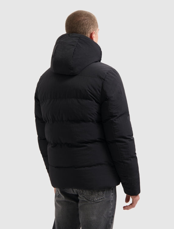Pure Path Puffer Jacket- Black