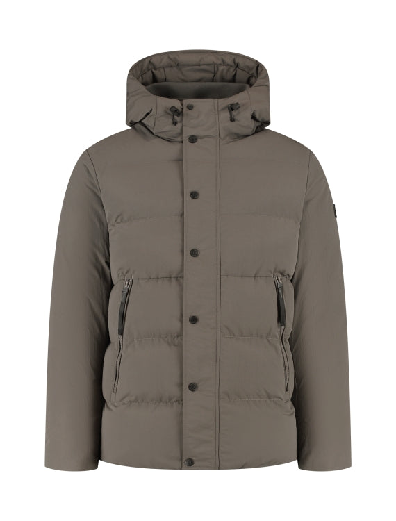 Pure Path Puffer Jacket- Light Brown