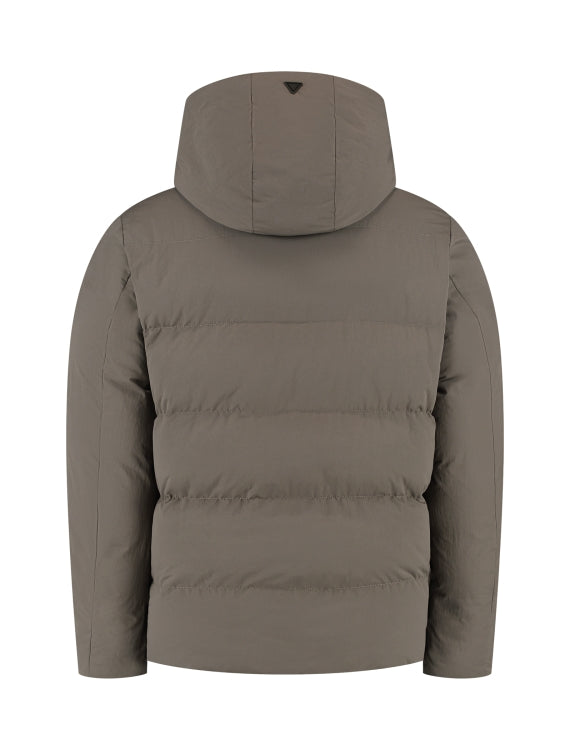 Pure Path Puffer Jacket- Light Brown