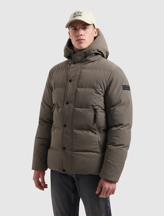Pure Path Puffer Jacket- Light Brown