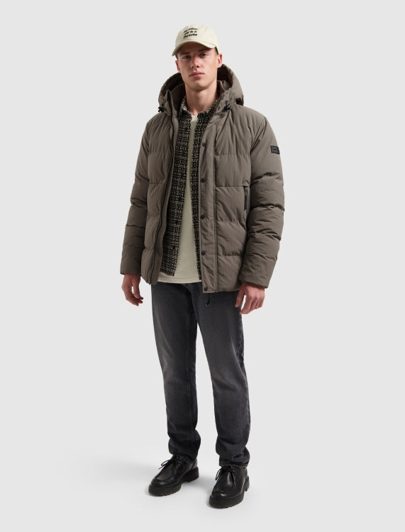 Pure Path Puffer Jacket- Light Brown