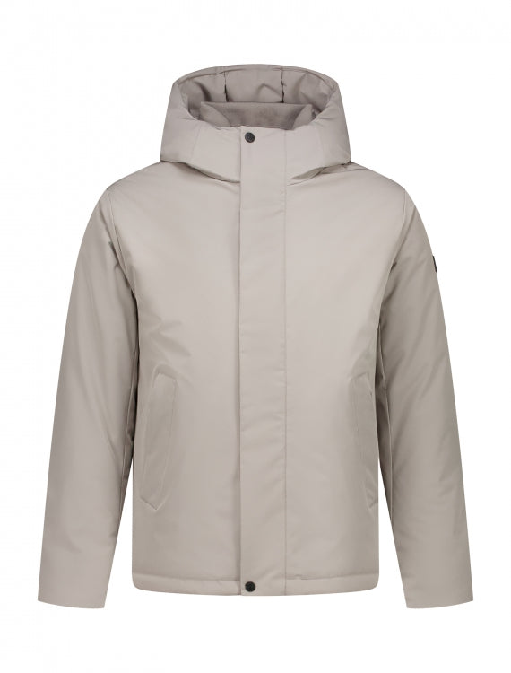 Pure Path Active Flex Short Parka Jacket- Ash Grey