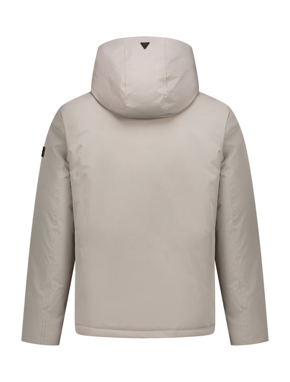 Pure Path Active Flex Short Parka Jacket- Ash Grey