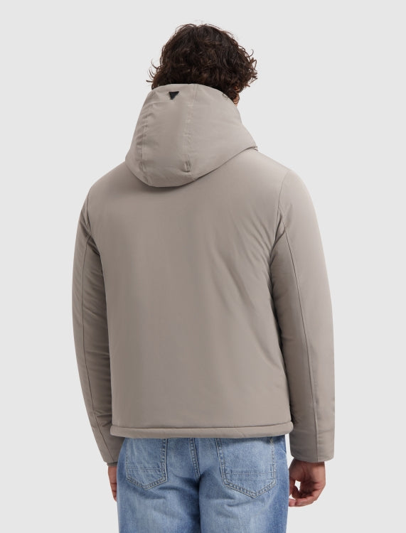 Pure Path Active Flex Short Parka Jacket- Ash Grey