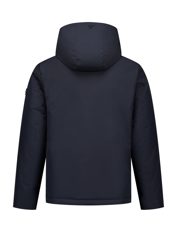 Pure Path Active Flex Short Parka Jacket- Dark Navy
