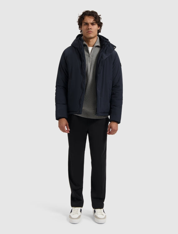 Pure Path Active Flex Short Parka Jacket- Dark Navy