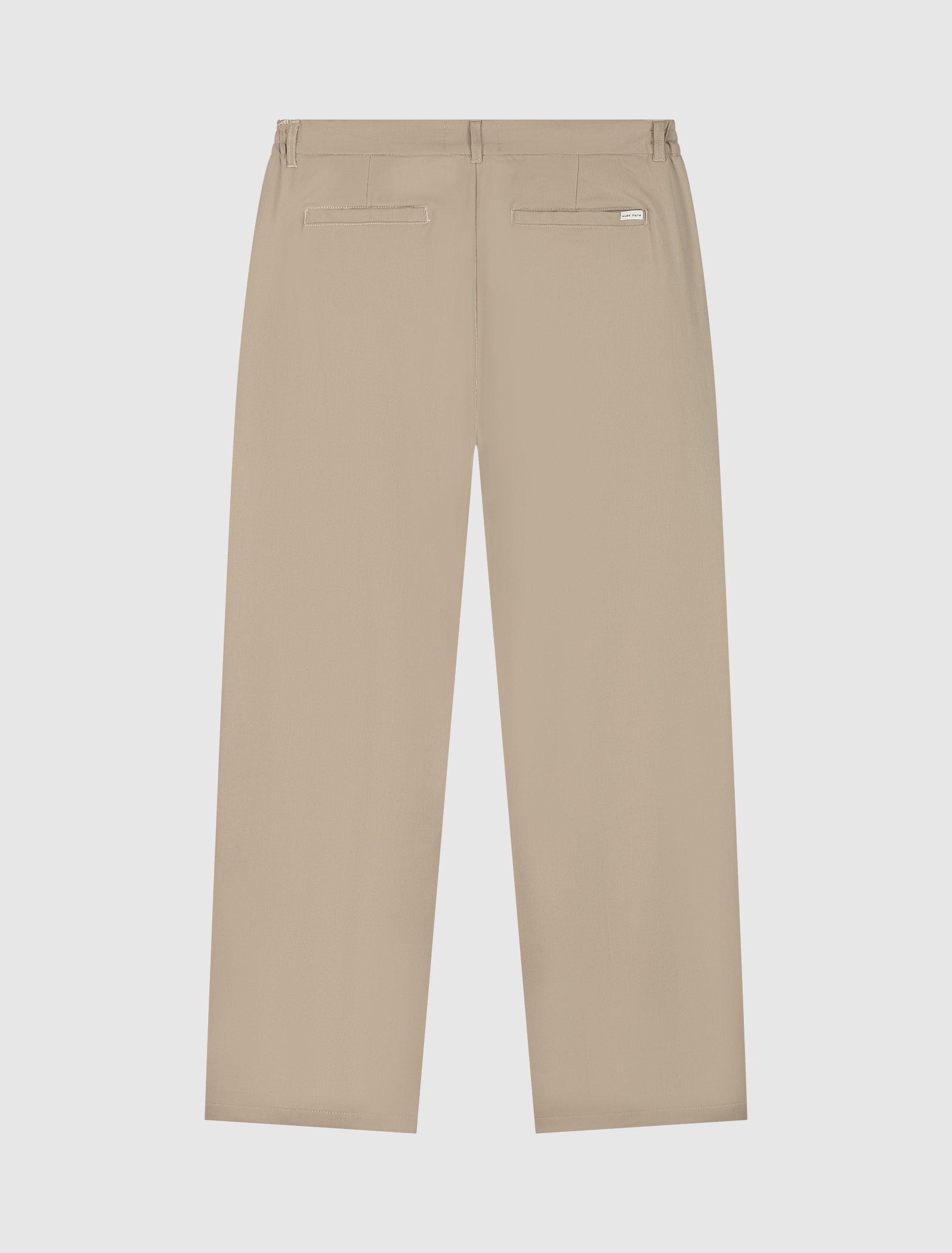 Pure Path Pleated Twill Pants- Camel