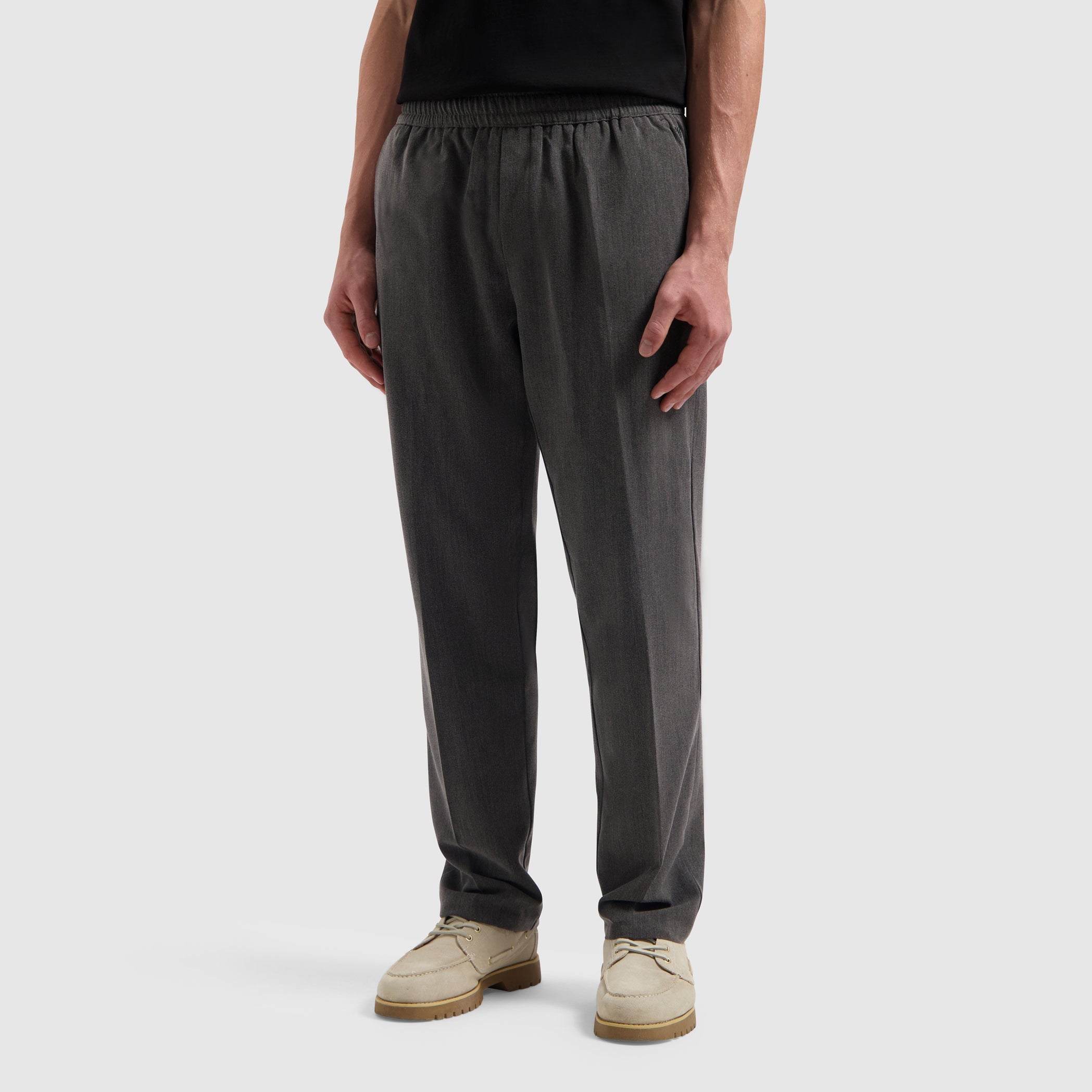 Pure Path Oxford Melange Pants- Antra Melange