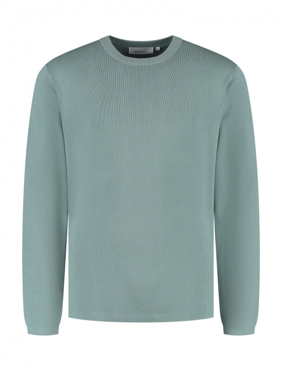 Pure Path Heavy Knit Sweater- Army Green