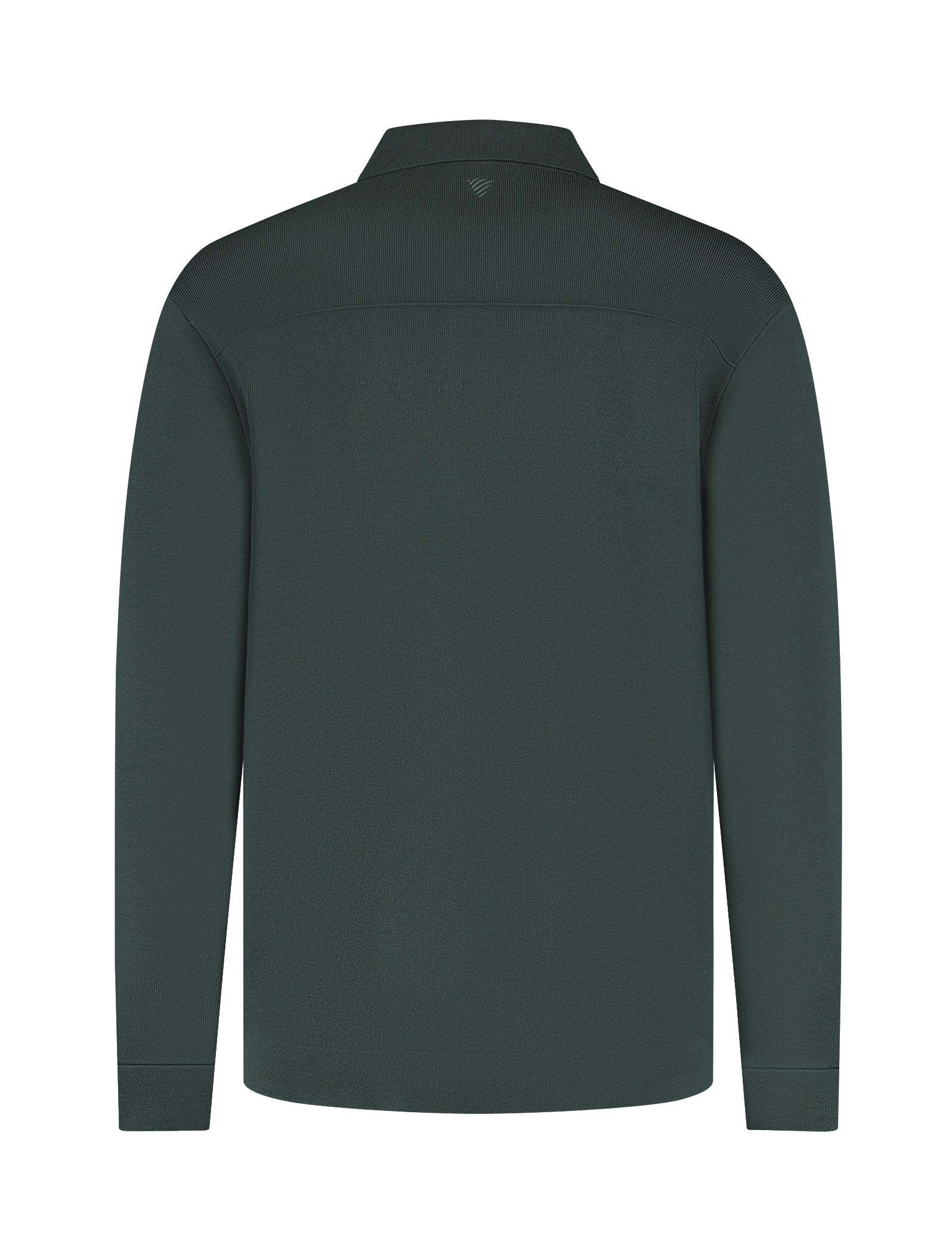 Pure Path Heavy Knit Full Zip Cardigan - Dark Green