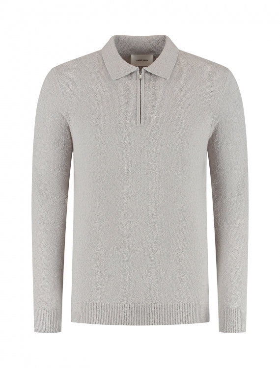 Pure Path Boucle Knit Half-Zip Sweater- Kit
