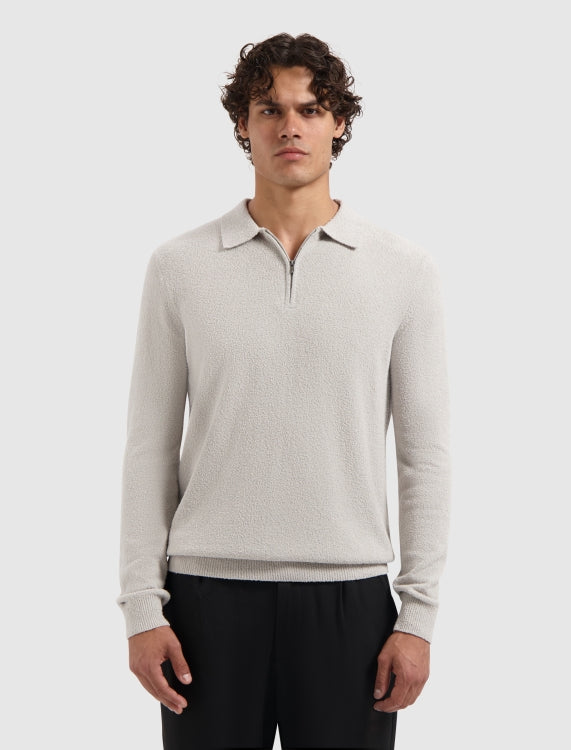 Pure Path Boucle Knit Half-Zip Sweater- Kit