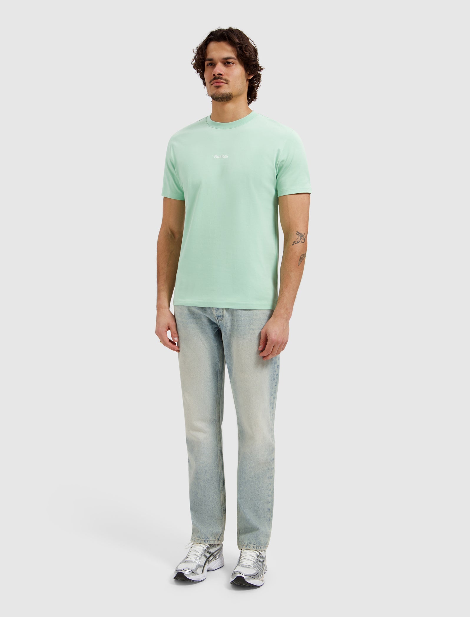 Pure Path Bold Emblem T-shirt - Mint