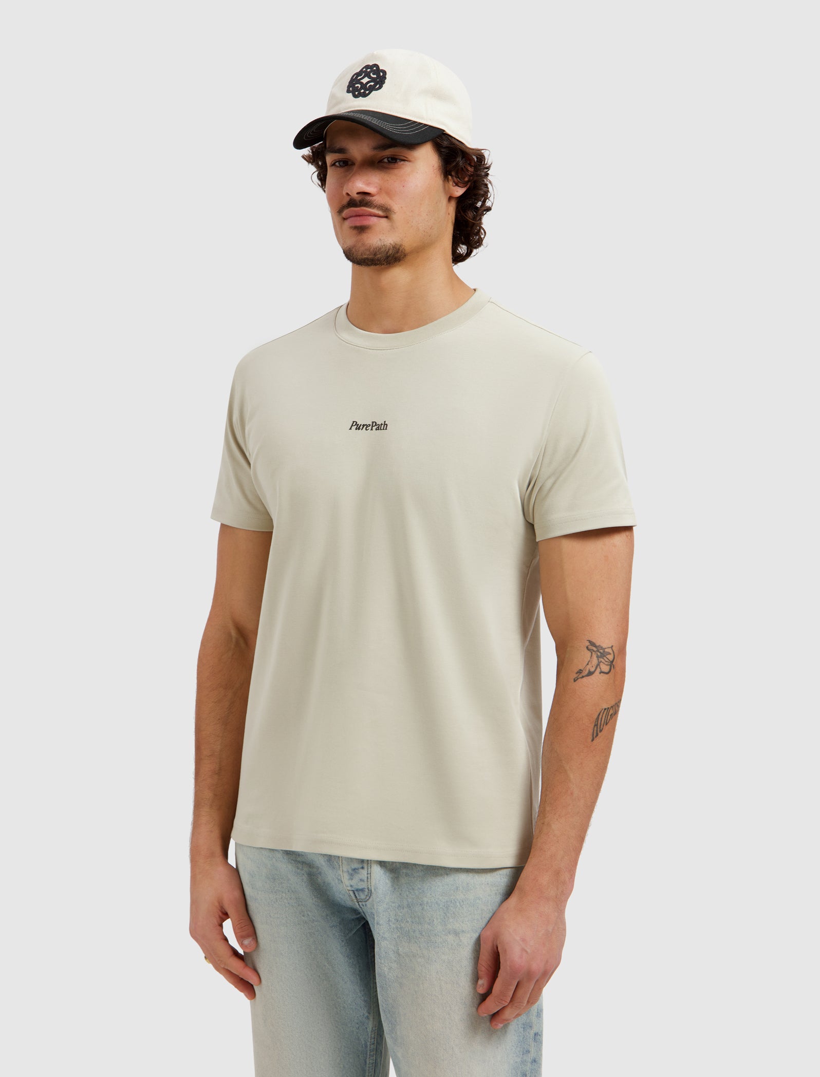 Pure Path Bold Emblem T-shirt - Sand