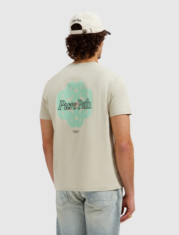 Pure Path Bold Emblem T-shirt - Sand