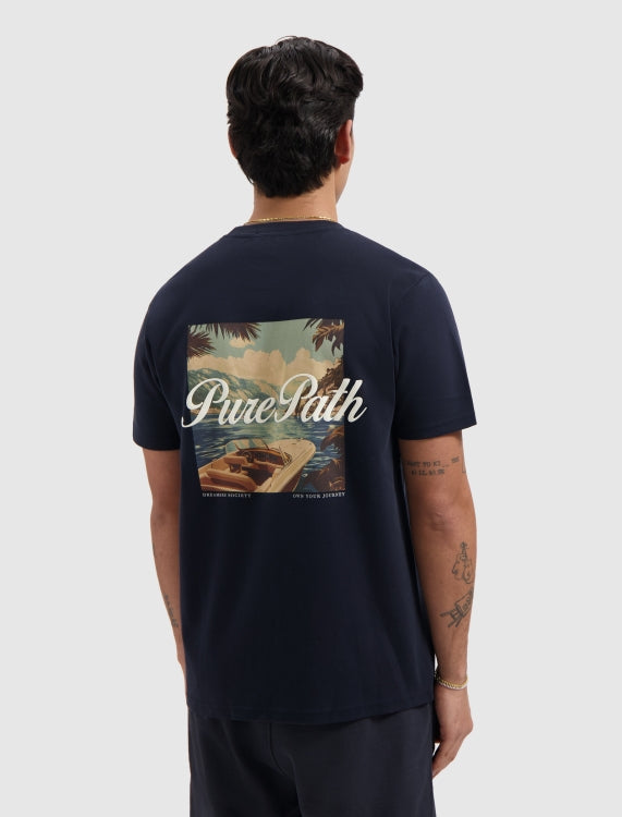 Pure Path Riva View T-shirt - Dark Navy
