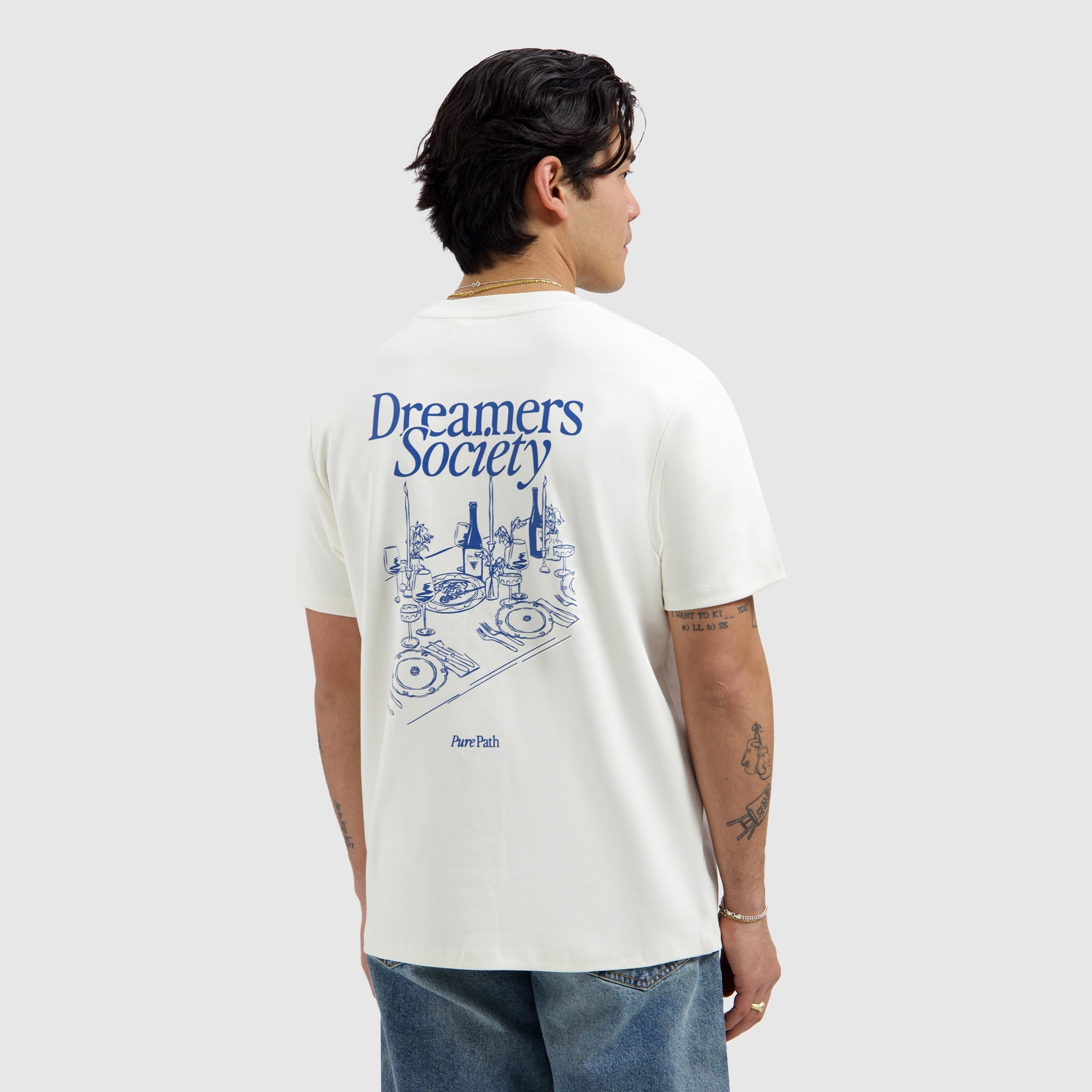 Pure Path Dinner Society T-shirt - Off White