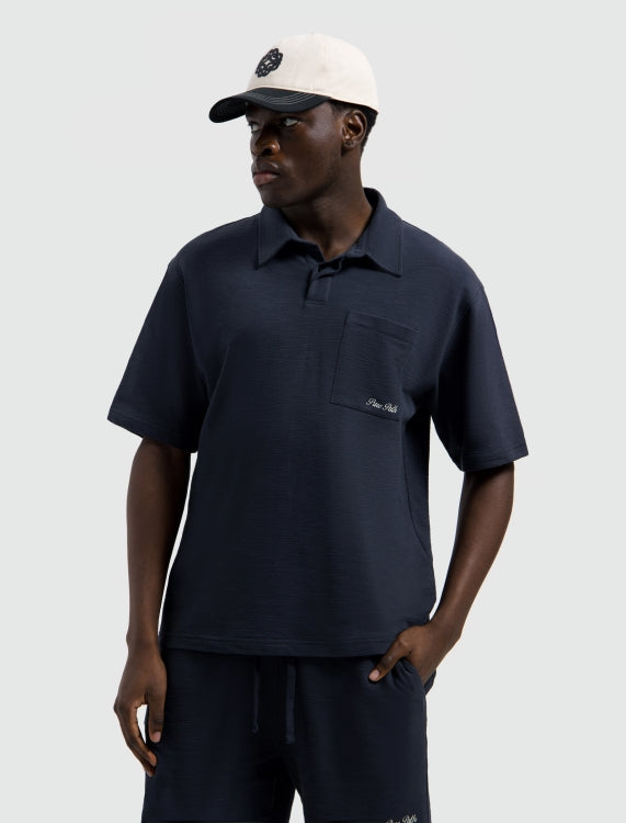 Pure Path Structured Polo - Dark Navy