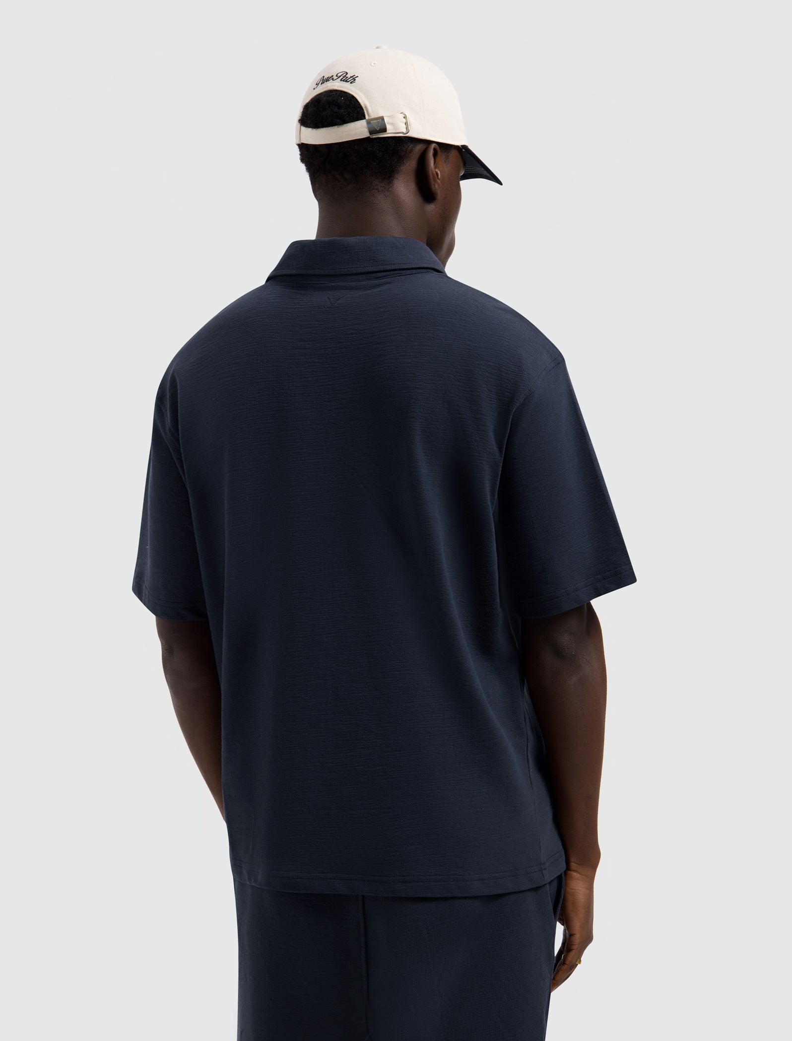 Pure Path Structured Polo - Dark Navy