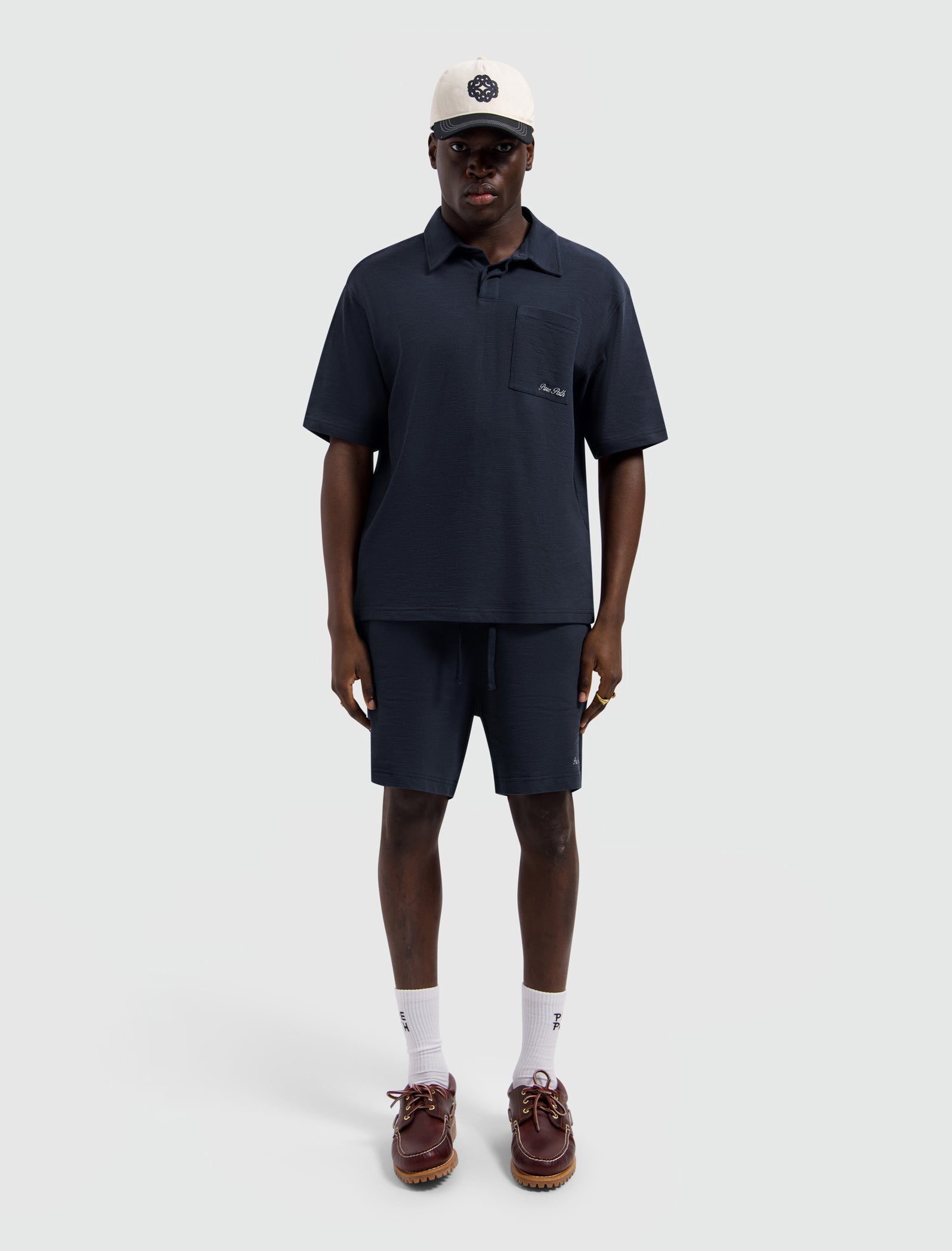 Pure Path Structured Polo - Dark Navy